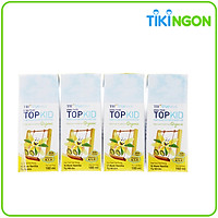 Lốc 4 hộp Sữa Tươi Tiệt Trùng Topkid Vanilla Organic 180ml