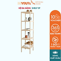 Kệ Gỗ Đa Năng Decor BEYOURs Tủ Đầu Giường Shelf 5F 5 Tầng Gỗ Tự Nhiên Đựng Sách Đồ Trang Trí Nội Thất Phòng Khách Phòng Ngủ