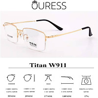 GỌNG KÍNH TITAN W MEN (Titanium Men) CHẤT LIỆU VƯỢT TRỘI SIÊU NHẸ SIÊU BỀN – W911