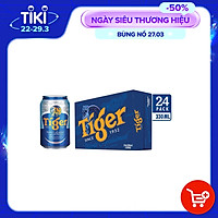 Bia tiger xanh 330 ml 1 thùng 24 lon