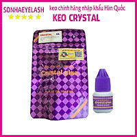 Keo nối mi crystal glue, keo nối mi crystal tím ít cay, khô 2s-3s dành cho thợ nối mi chuyên nghiệp, nhập khẩu Hàn Quốc