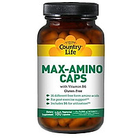 Country Life - Max-Amino with Vitamin B-6 (Blend of 18 Amino Acids) - 180 Vegetarian Capsules