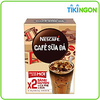 Cà phê hòa tan Nescafé 3in1 cà phê sữa đá (Hộp 10 gói x 24 g)