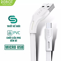 Dây Sạc Nhanh Truyền Dữ Liệu Lightning/Type C/Micro - iOS(iPhone/iPad) Và Android - Sạc Nhanh 2.0-2.4A - Hàng Chính Hãng - ROBOT RDM100S/RDL100S/RDC100S