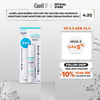 Son Dưỡng Môi Cấp Ẩm Chuyên Sâu Curel Intensive Moisture Care Moisture Lip Care Cream 4.2g (Không Màu)