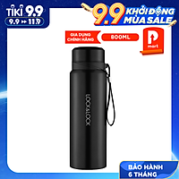 Bình Giữ Nhiệt Bằng Thép Không Gỉ Lock&Lock Vacuum Bottle LHC6180SLV (800ML)