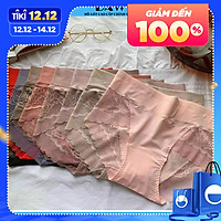 Quần Lót Nữ, Bộ 5 Quần Lót Nữ Cạp Cao Giảm Eo, Quần Lót Nữ Kháng Khuẩn, Quần Lót Nữ Phối Ren Cao Cấp Mềm Mịn Thương Hiệu Baw Mã QLN0303