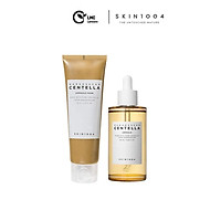 Bộ 2 sản phẩm sữa rửa mặt và serum phục hồi làm tái tạo da mụn Skin1004 madagascar centella full size