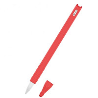 Vỏ Ốp silicon bọc bút Kai dành cho Apple Pencil 2 Mèo - Kèm nắp Đậy Ngòi_ Hàng Chính Hãng
