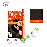 Thuốc nhuộm dưỡng tóc phủ bạc thảo dược Bigen Nhập Khẩu 100% Nhật Bản Speedy Color Milky 80ml dạng kem