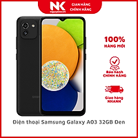 Điện thoại Samsung Galaxy A03 32GB Đen - Hàng Chính Hãng