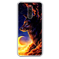 Ốp lưng dẻo cho điện thoại Xiaomi Redmi 8 - 0267 WOLF03 - Hàng Chính Hãng