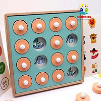 Đồ Chơi Lật Hình Rèn Luyện Trí Nhớ Bằng Hình Ảnh 12 Chủ Đề Cho Bé