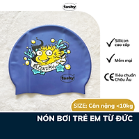 Nón bơi trẻ em cao cấp 100% nhập khẩu từ Đức thương hiệu Fashy tiêu chuẩn chất lượng Châu Âu, chất liệu silicone mềm mại, thiết kế thời trang Freesize dành cho bé trai, bé gái hình sinh vật biển