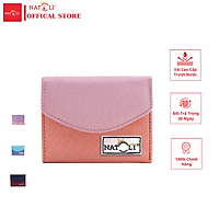 Ví nữ cầm tay mini thương hiệu Natoli phong cách cute Hàn quốc, nhỏ gọn, chống nước, nhiều ngăn đưng thẻ, tiền