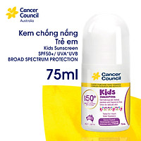 Kem chống nắng trẻ em Cancer Council Kids SPF 50+/PA ++++ 75ml