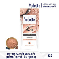 Mặt Nạ Đất Sét 145g Các Loại VEDETTE - Hấp thụ bã nhờn, Bụi bẫn và Se khít lỗ chân long