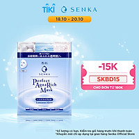 Mặt nạ ngăn ngừa lão hóa, giảm sạm nám và phục hồi độ ẩm cho da Senka Perfect AQua Rich - Luminous Moist Mask 23g