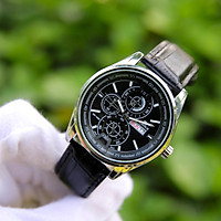 Đồng hồ nam dây da mặt tròn 6 kim CADN3051 phong cách Ý hiển thị 2 lịch ngày tháng – Thiết kế sang trọng – Lịch lãm – Dễ dàng kết hợp trang phục
