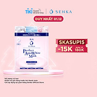 Mặt nạ cấp ẩm dưỡng trắng da Senka Perfect Aqua White Mask Extra White 23g