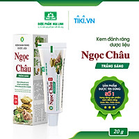 Kem đánh răng dược liệu Ngọc Châu trắng sáng 20g