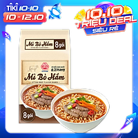 Lốc 8 Gói Mì Bò Hầm Ottogi 120g