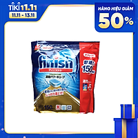 Túi 150 Viên Nước Rửa Chén Bát Finish Diệt Khuẩn 99,99% Nội Địa Nhật Bản (Tặng Khăn Lau)