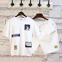 ĐỒ BỘ THỂ THAO NAM SET BỘ THỂ THAO VÁ THỜI TRANG