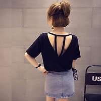 áo thun hở lưng