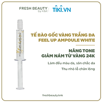 Tế bào gốc vàng trắng Pime Feel Up Ampoule White 5ml hỗ trợ giảm nám, tàn nhang, dưỡng trắng