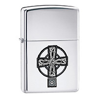 Bật Lửa Zippo 20850 Celtic Cross High Polish Chrome