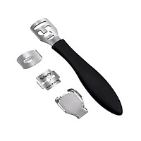 2-In-1 Foot File Stainless Steel Callus Shaver Remover Foot Scrubber Foot Rasp for Grinding Removing Dead Skin Foot Care