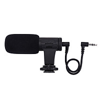 Micro Ghi Âm Âm Thanh Nổi Cho Máy Quay Video DSLR &DV (3.5mm) - Đen