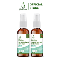Bộ 2 bình xịt đuổi muỗi và côn trùng tinh dầu bạc hà 50ml JULYHOUSE