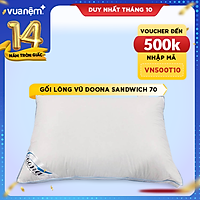 Gối nằm lông vũ Doona Sandwich 45x65cm siêu mềm, êm ái, thích hợp với mọi lứa tuổi