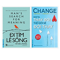 Sách - Combo Khi ta thay đổi thế giới sẽ đổi thay + Đi tìm lẽ sống - FirstNews