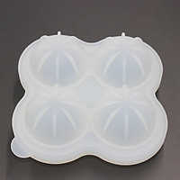 4 Hole Ice Hockey Silicone Ice Cube Round Ice Hockey Durable Portable