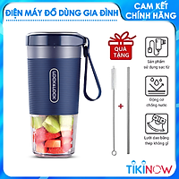 Máy Xay Sinh Tố Cầm Tay Lock&Lock EJJ321 (300ml) - Hàng Chính Hãng, Không Dây Dùng Pin Sạc, Dễ Mang Đi - Tặng Kèm Ống Hút Và Cọ Rửa Ống Hút