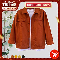 Áo Khoác Jean Nam phối rách thương hiệu Julido Store, Áo Khoác được yêu thích 2021 mẫu KR01