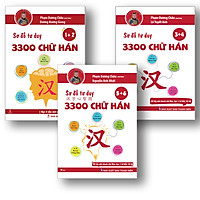 Sách - Combo Sơ Đồ Tư Duy 3300 Chữ Hán Tập 12 - Tập 34 - Tập 56 (3 Quyển) - Phạm Dương Châu