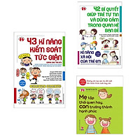 Combo Sách Nuôi Dạy Con - Kinh Nghiệm Từ Người Mẹ Nhật: 42 Bí Quyết Giúp Trẻ Tự Tin Và Dũng Cảm Trong Quan Hệ Bạn Bè + 43 Kĩ Năng Kiểm Soát Tức Giận + Mẹ Tập Thói Quen Hay, Con Trưởng Thành Hạnh Phúc - (Những Kĩ Năng Cơ Bản Dành Cho Phụ Huynh / Tặng Kèm Postcard Siêu Dễ Thương)
