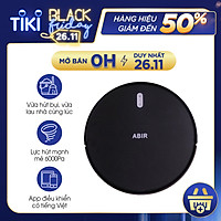 Robot hút bụi lau nhà thông minh ABIR G20S - Lau hút đồng thời - Hàng Chính Hãng
