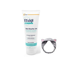 Gel Tắm Làm Sạch, Giảm Mồ Hôi và Khử Mùi 2 in 1 Etiaxil Déo-Douche 24h 200ml + Tặng Kèm 1 Băng Đô Tai Mèo ( Màu Ngẫu Nhiên)