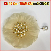 Tag Trâm Cài áo Hoa Voan Kiểu Phụ Kiện Cài Áo Dành Cho Nữ Sang Trọng Cài Áo Hoa Có Ghim Cài Đầm Váy CH009 CH008