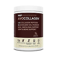 RSP AvoCollagen - Hydrolyzed Collagen Peptides, Collagen Powder Plus Healthy Fats, Keto and Paleo Friendly, Gluten Free 20 Servings (Chocolate)