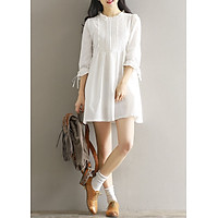 Đầm xô babydoll trắng