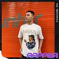 Áo thun tay lỡ form rộng YAS STREETWEAR phông unisex nam nữ, áo thun cotton100% phong cách streetstyle HÌNH IN KO TRÓC