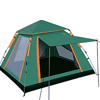 Lều cắm trại 4 6 người HEWOLF 4 cửa thoáng mát có tấm che dày dặn chắc chắn chống tia UV cao