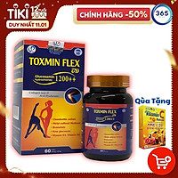 Toxmin Flex - Viên Uống bổ xương khớp, Giúp dưỡng khớp, Chống viêm, Giảm đau nhức khớp, Giảm thoái hóa khớp (Hộp 60 viên)