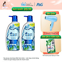 Combo 2 Dầu Gội Head & Shoulders Sub-Zero Băng Lạnh 0 Độ 800ml - Mát lạnh sạch gàu
